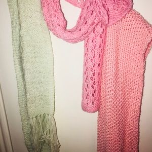 3 winter scarves
